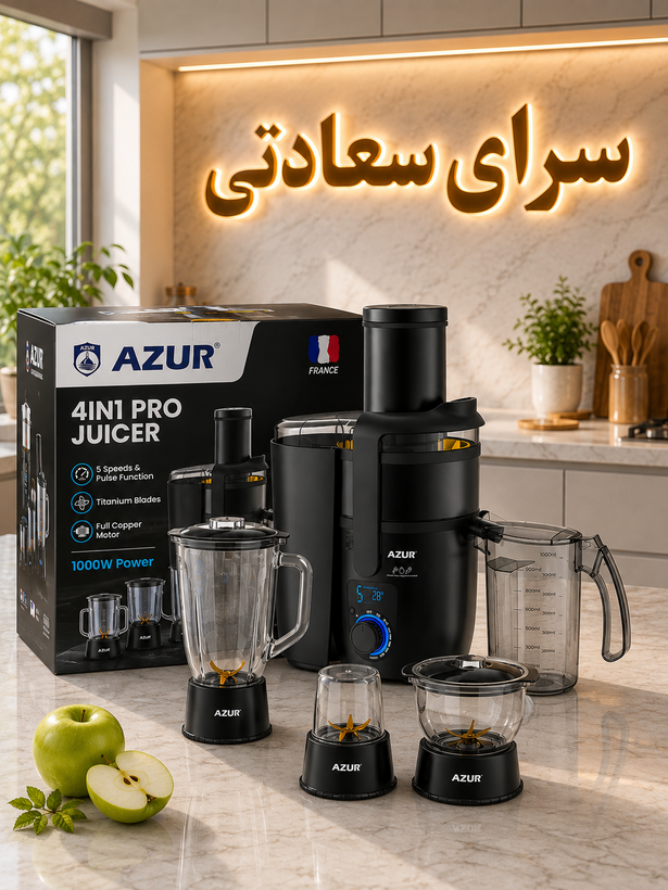 آبمیوه گیر ۴کاره آزور